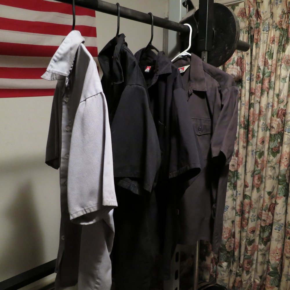 4 Ben Davis button front shirts mens XL